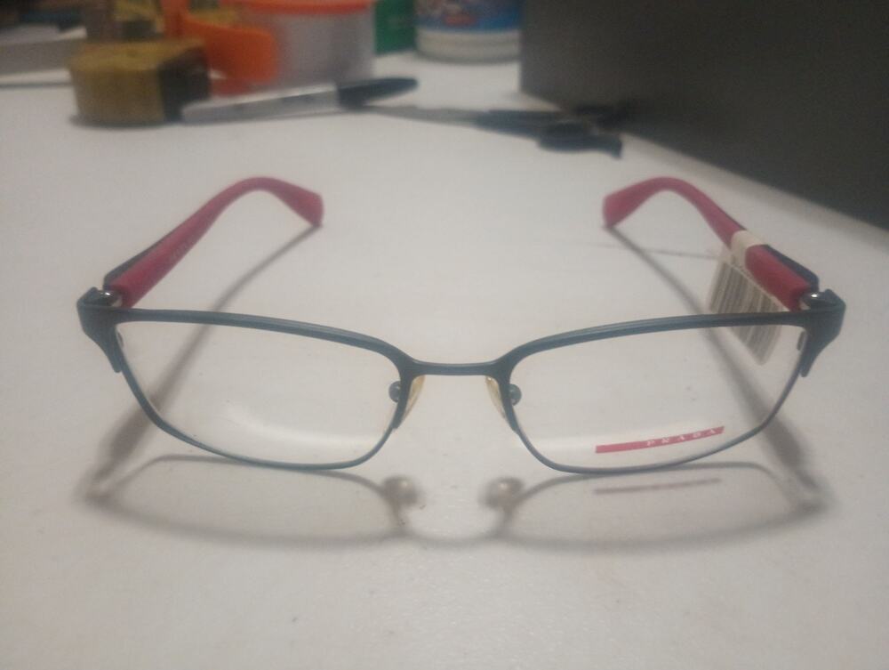 Prada Linea Rossa PS 50PV Rectangular Frames New!! No Case